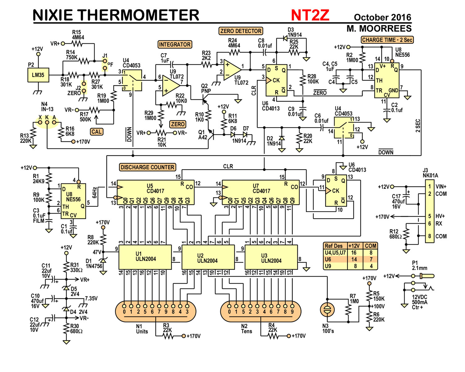 Nixie Thermometer Kit | Threeneuron's Pile o'Poo